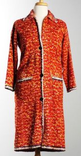   Kashmir India Silk Carpet Tapestry Coat Wash & Wear Ethnic Boho Hippie
