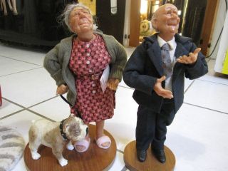   SIMMONS LIMITED ED. UNCLE JAKE & MARGE & MAX NANAS FAMILY DOLLS