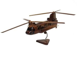 CH 47 CH 47D CH 47F BOEING CHINOOK HELICOPTER MAHOGANY WOODEN WOOD 