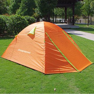Person New Outdoor Orange Aluminum Poles Camping Hiking Tent with 