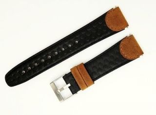   Speidel Black & Brown Timex Expedition Leather Replacement Watch Band
