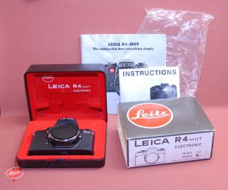 MINT Ernst Leitz Wetzlar GMBH Leica R4 MOT Electronic 10 043 Black 