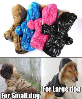 Pet Clothing Wholsale Winter Dog Coats Ski jacket hoodies With Fur 