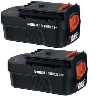 Black and Decker (2 PACK) 18v 18 volt ni cad battery HPB18 R