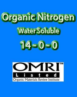 OMRI Listed Organic Nitrogen water soluble Fertilizer