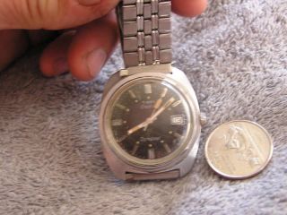 Vintage Hamlin Electra 21 Mens Wristwatch Swiss Made Diamond Tooled 