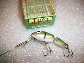 VINTAGE TACKLE CISCO KID 1001 JOINTED MINNOW FISHING LURE W/ BOX OLD 