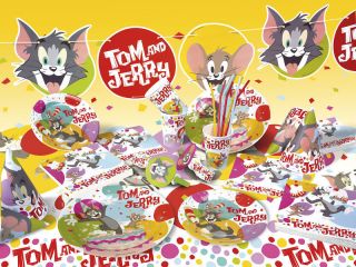 NEW TOM AND JERRY CAKE  ALL PARTY ITEMS ON THIS LISTING