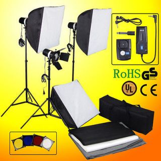 Pro 480W Complete Photography Flash Strobe Lighting Kit w/ Softbox 
