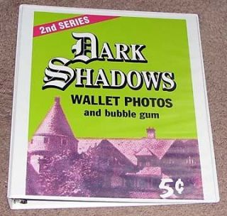 DARK SHADOWS 2ND SERIES GREEN CARD 3 RING BINDER