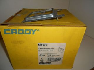   50 NOS CADDY 2 GANG MOUNTING PLATES MP2S FOR LOW VOLT CLASS 2 FIXTURE