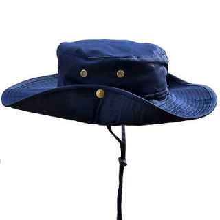 Mens Jungle Desert Cotton Hat Hunting Hat Outdoor Safari Hat