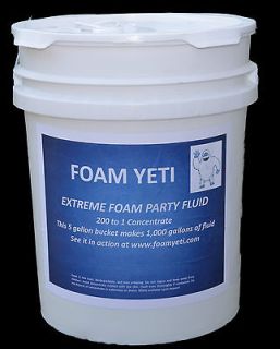   gallon, 200 to 1, Extreme foam solution fluid for foam party machines