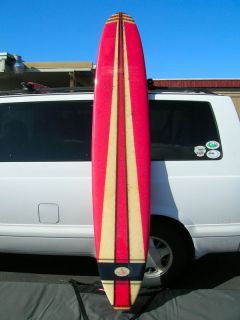 Vintage GREG NOLL rare colored foam 1960s surfboard surfing longboard 