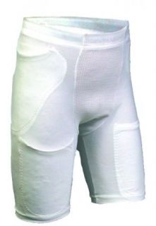 Adams 677 Adult 5 Pocket Support Football Girdle, White