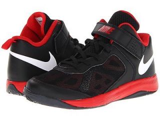 Nike Boys Basketball Sneakers Black/White/Red YOUTH USA Size 13 1/2