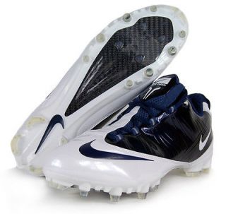   Zoom Vapor Carbon Fly TD Football Cleats Shoes 10 White Blue Talon NEW