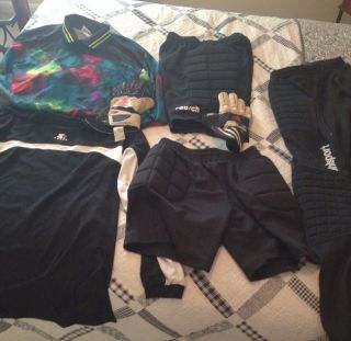 Womens Soccer Goalie Shorts, Pants, Gloves Equipment Lot (adidas 