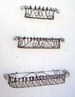   Sizes   Several Colors Metal Window Boxes, Wrought Iron Wall Planter