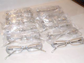 24 pair ALLUR + 2.75 WOMAN READING GLASSES READERS CLEAR Wholesale Lot
