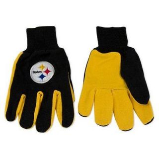 NEW STEELERS NFL Sport Utility Work Gloves Official NFL Non Slip Grip