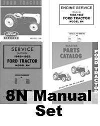 Ford 8N Engine & Chassis Service Operators Parts Manual