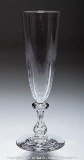 Victorian Antique Hollow Stem Flute Champagne/Fine Ale Glass c.1860