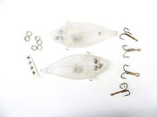   LIPLESS LURE MAKING KIT BASS BAIT PIKE FLY TYING 2 COMPLETE LURES NEW