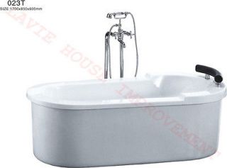 Free standing bathroom tub, Acrylic bathtub with copper drainer,teleph 