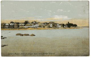 217a 1911 Postcard View of Juniper Point From Winter Island Salem 
