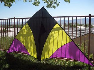   HUGE 9ft X 5ft DELTA KITE single line, family out door beach FUN toy