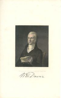 Wm. Davie Lawyer Revolutionary War Founder U.N.C.
