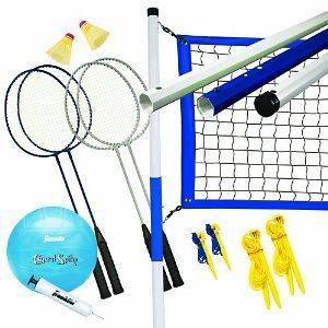 Outdoor Sports Sets Volleyball Badminton Games NEW Exercise Fun 