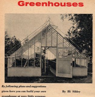 GREENHOUSE PLANS* GREEN HOUSE HOW TO BUILD EZ ORIGINAL
