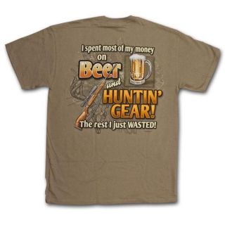 Buck Wear Beer and Hunting Gear New Licensed T Shirt M 2XL Tee Deer