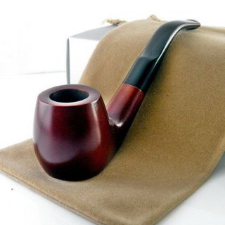 Turkish Wooden Tobacco Smoking Pipe FLAT BOTTOMED Metal Cooler Gift 