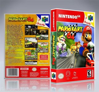 NO GAME) Nintendo 64 Case: Mario Kart 64 (New Quality N64 Collectors 