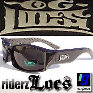 LOCS New Mens Sunglasses Gangsta Designer Eazy E Black Silver Sunnies 