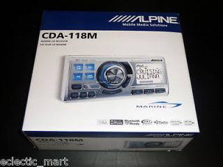 ALPINE CDA 118M MARINE BOAT CD//IPOD/​USB RECEIVER CDA118M