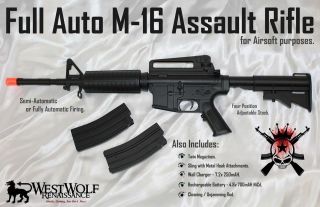 Well D94S M16 M4A1 Electric Airsoft Rifle/Gun   Full/Semi Auto AEG 