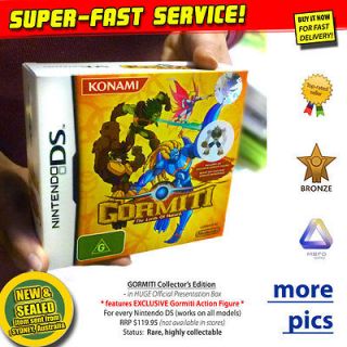 RARE Gormiti Ltd Ed game for NDS + Action Figure kids toy Nintendo 