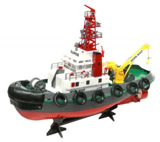 23 Remote Control Seaport Work RC Tug Boat with Lights, Water Spurt 