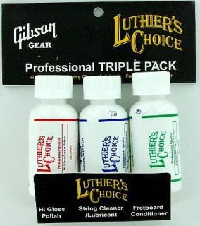 Gibson Luthiers Choice Guitar Cleaner Care Triple Pack