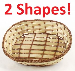 Shallow Bowl Wicker Planter Baskets For Gift Hampers packaging In 