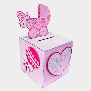 BabyShower Wishing well card, gift or money box BOY/GIRL party ideas 