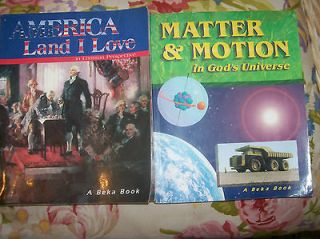 Beka Matter & Motion and America Land I Love (8th grade science and 