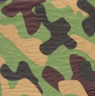 CAMOUFLAGE TISSUE WRAPPING PAPER Gift Wrap 120 Sheets