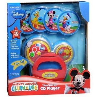 New Disney Mickey Mouse Clubhouse Sing with Me Cd Player 4 disc 16 
