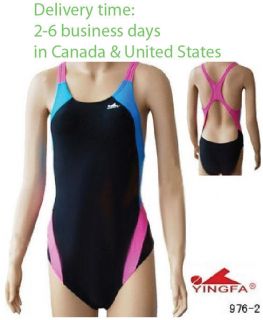   976 2 one piece women swimwear bathing suit racing & training swimsuit