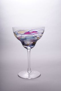 Milano Romanian Crystal Margarita Cocktail Glass Glassware Barware 8oz 